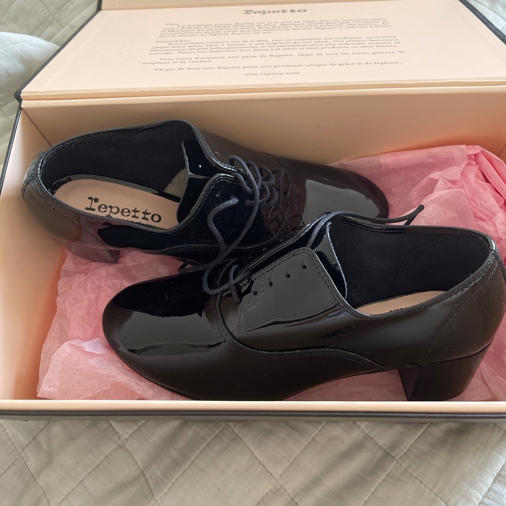 REPETTO HEEL OXFORDS / SIZE 36 ( FITS LIKE 35.5)